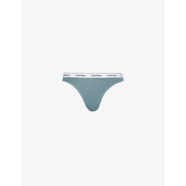 Calvin Klein Modern branded-waistband stretch-cotton thong