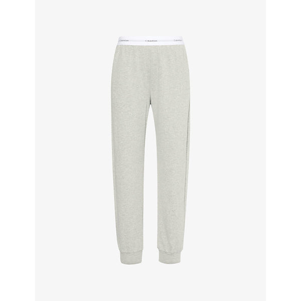 Calvin Klein Modern branded-waistband cotton-blend jogging bottoms