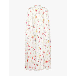 Rodarte Floral-print high-neck silk midi dress | RODARTE