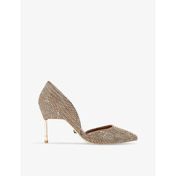 Kurt Geiger London Bond 90 pointed-toe crystal-embellished heels