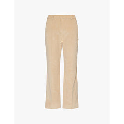  Weekend Max Mara Marruca corduroy-texture straight-leg mid-rise stretch-cotton trousers