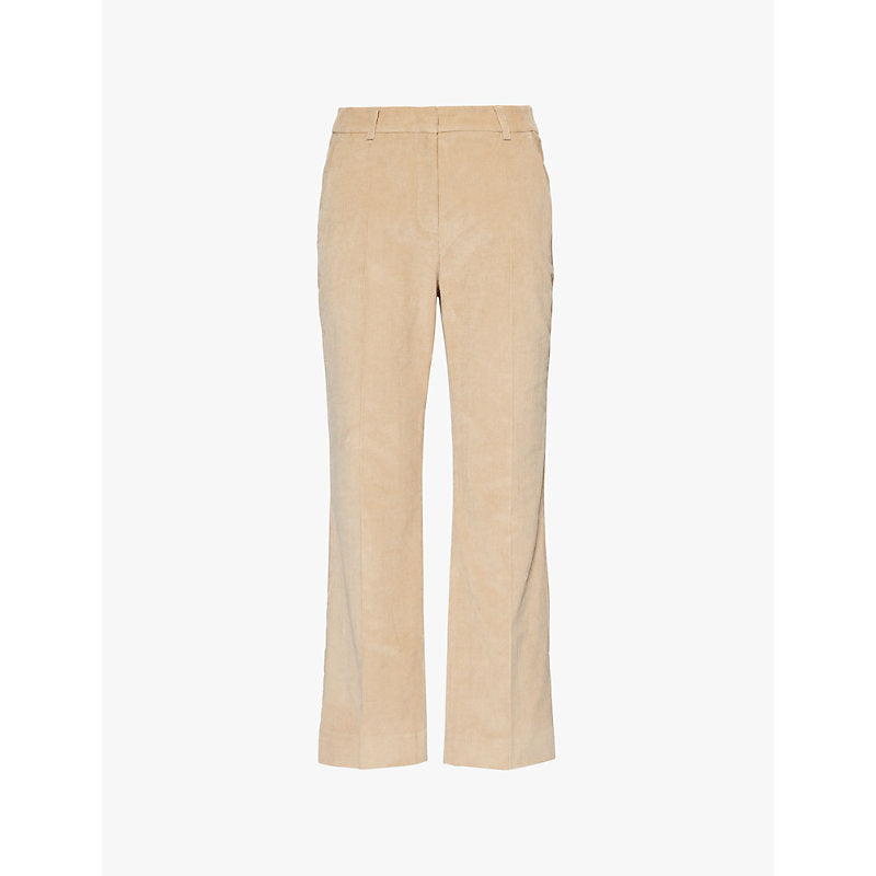  Weekend Max Mara Marruca corduroy-texture straight-leg mid-rise stretch-cotton trousers