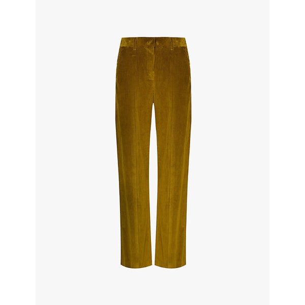  Weekend Max Mara Tania high-rise cotton-corduroy trousers