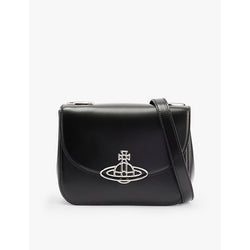  Vivienne Westwood Linda logo-plaque leather cross-body bag