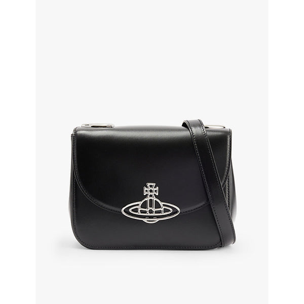 Vivienne Westwood Linda logo-plaque leather cross-body bag | LYBSTORE