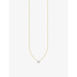  Thomas Sabo 18ct yellow gold-plated sterling silver and zirconia pendant necklace