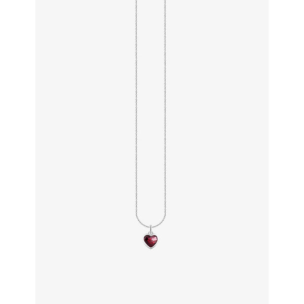  Thomas Sabo Heart sterling-silver and zirconia pendant necklace