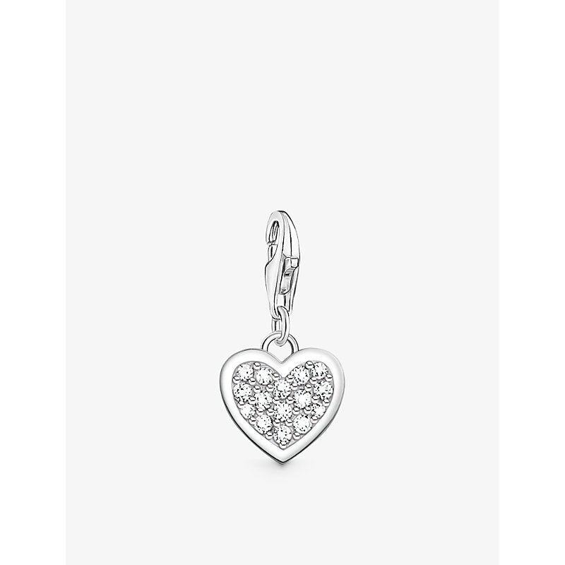  Thomas Sabo Charm Club Glitter Heart sterling-silver and zirconia charm