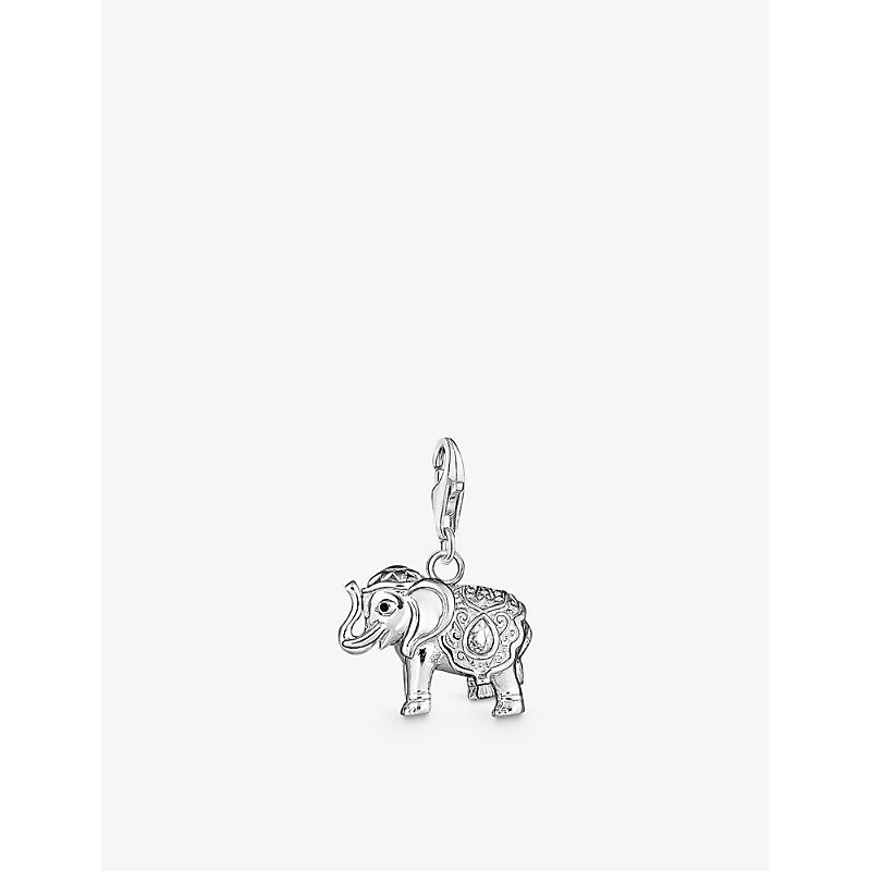  Thomas Sabo Elephant sterling-silver and cubic zirconia pendant charm