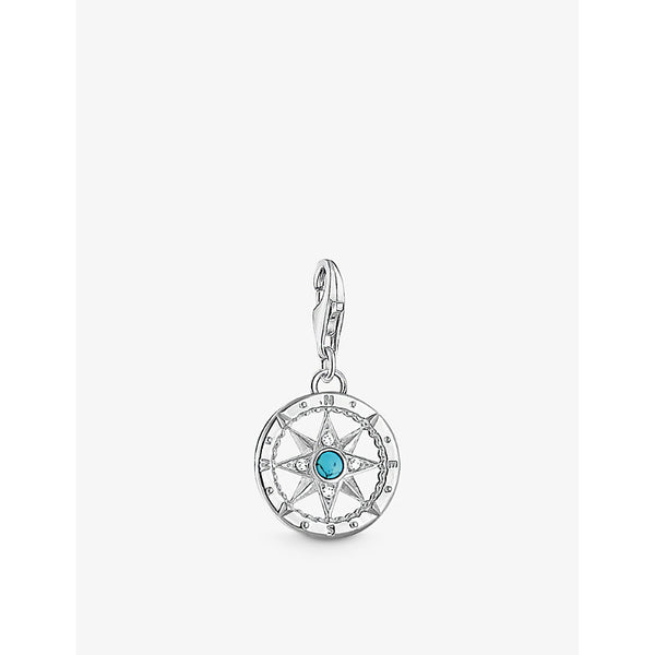  Thomas Sabo Compass sterling-silver and cubic zirconia pendant charm