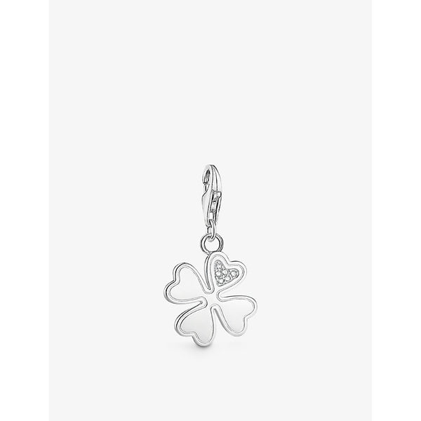  Thomas Sabo Cloverleaf sterling-silver and cubic zirconia pendant charm