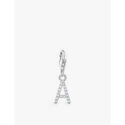  Thomas Sabo Z letter sterling-silver and cubic zirconia pendant charm