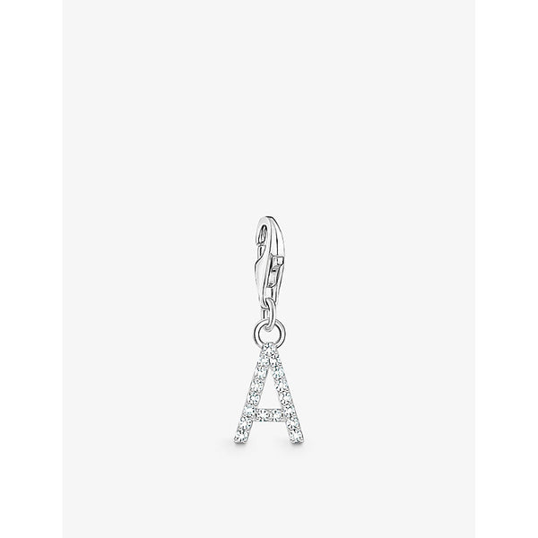  Thomas Sabo Z letter sterling-silver and cubic zirconia pendant charm