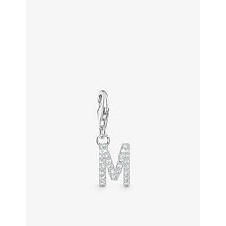  Thomas Sabo Letter M sterling-silver and cubic zirconia pendant charm