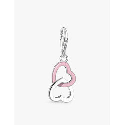  Thomas Sabo Intertwined Hearts 925 sterling-silver, enamel and resin pendant charm