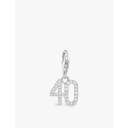  Thomas Sabo '40' 925 sterling-silver and zirconia pendant charm