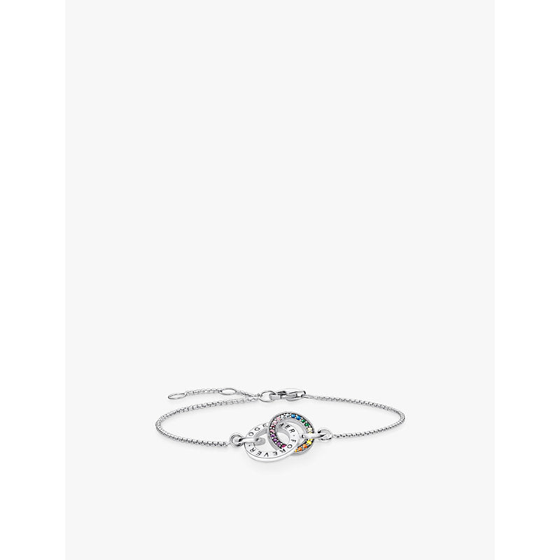  Thomas Sabo Together 925 sterling-silver and coloured-zirconia pendant bracelet