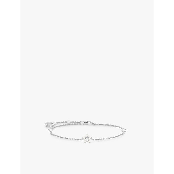  Thomas Sabo Star-embellished 925 sterling-silver and cubic zirconia charm bracelet