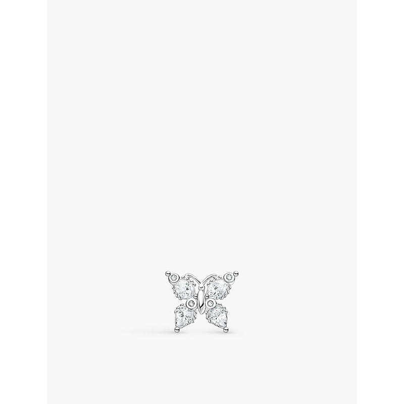  Thomas Sabo Butterfly 925 sterling-silver and zirconia single stud earring