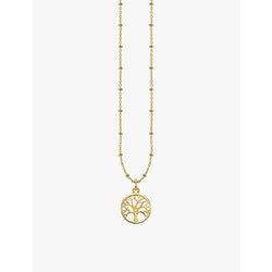  Thomas Sabo Tree of Love 18ct yellow gold-plated sterling silver and zirconia pendant necklace