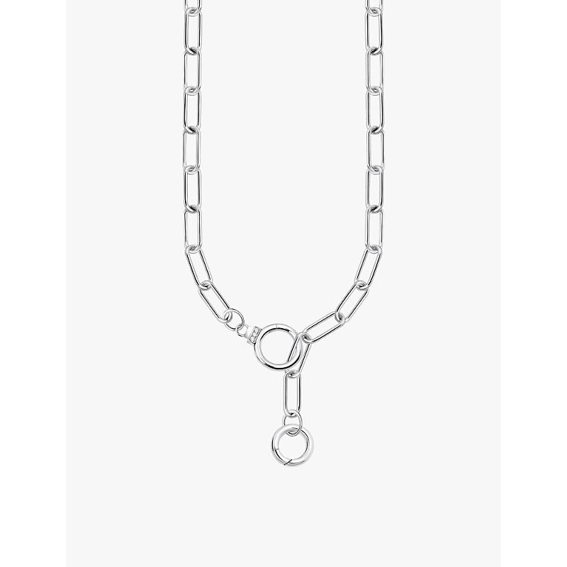  Thomas Sabo Link sterling-silver and zirconia chain necklace