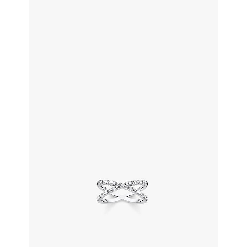  Thomas Sabo Crossover Dots sterling-silver and zirconia ring