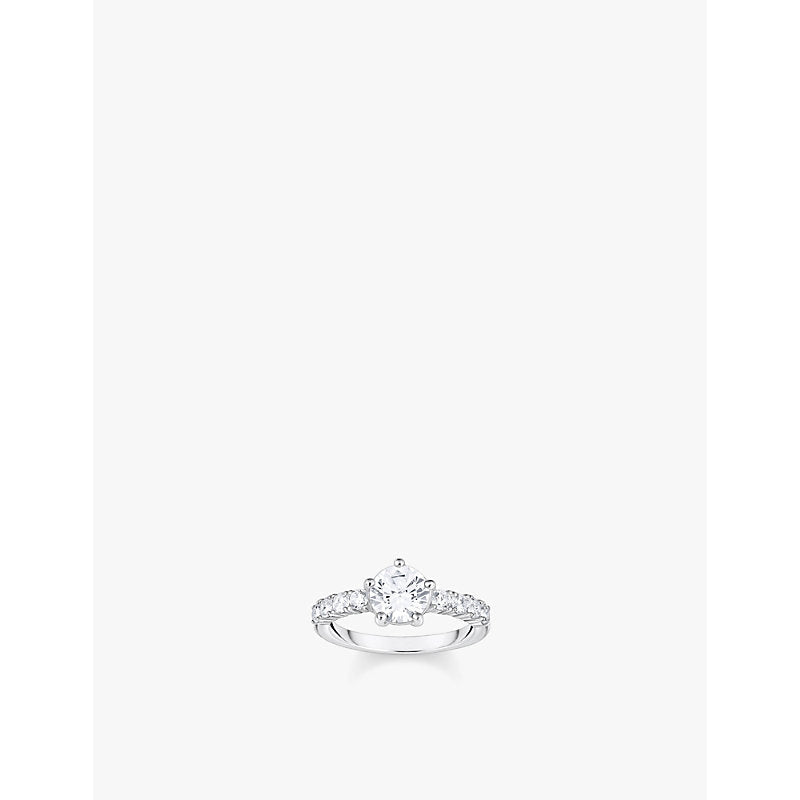  Thomas Sabo Solitaire 925 sterling-silver and zirconia ring