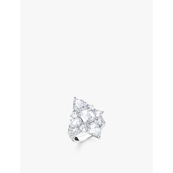  Thomas Sabo Assorted-cut cubic zirconia and 925 sterling-sterling cocktail ring