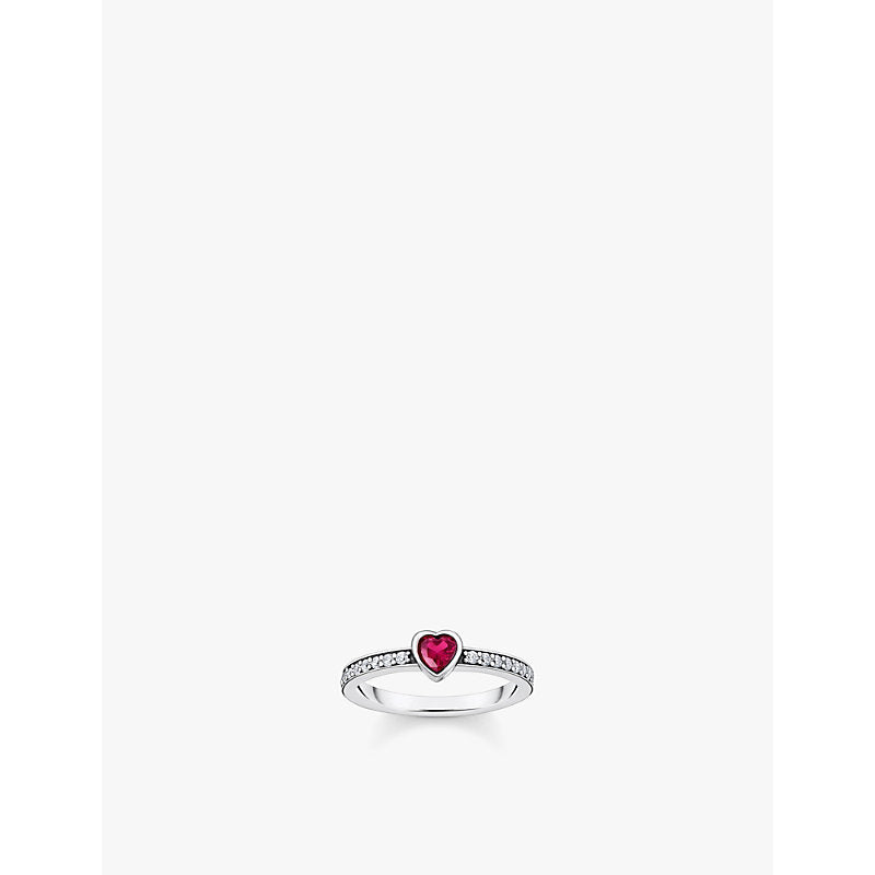  Thomas Sabo Heart 925 sterling-silver and zirconia ring