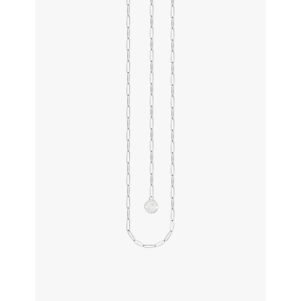  Thomas Sabo Charmista 925 sterling-silver paperclip-chain charm necklace