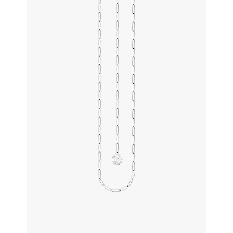  Thomas Sabo Charmista 925 sterling-silver paperclip-chain charm necklace