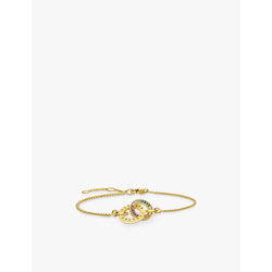  Thomas Sabo Together Forever 18ct gold-plated sterling silver and zirconia bracelet