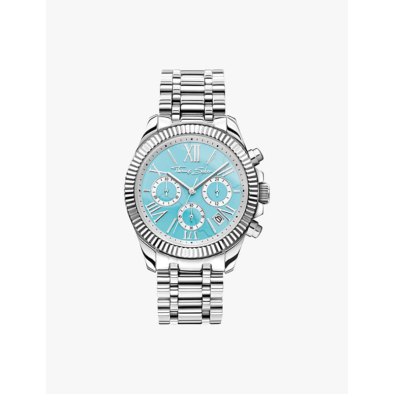  Thomas Sabo WA0397-201-201 Divine chronograph stainless-steel quartz watch