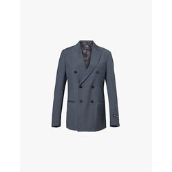  Hommegirls Double-breasted regular-fit wool blazer