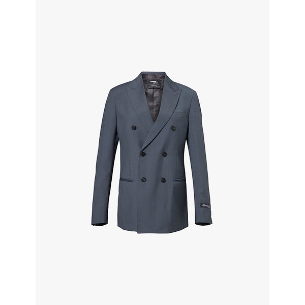  Hommegirls Double-breasted regular-fit wool blazer