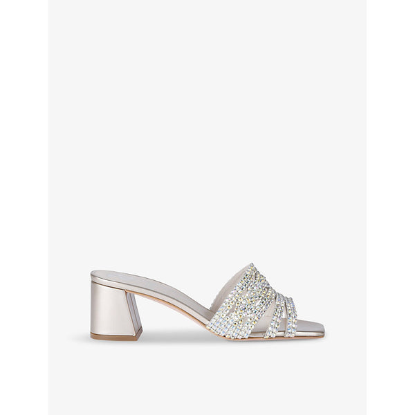 Gina Utah embellished leather heeled sandals | Gina