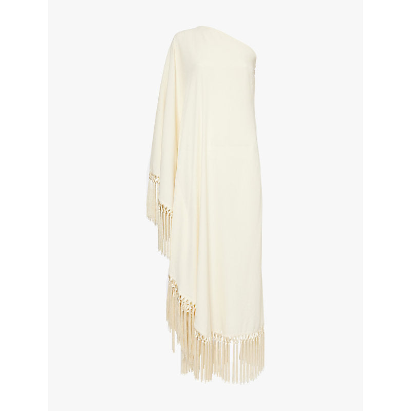 Taller Marmo Arno fringe-embellished woven maxi dress | TALLER MARMO