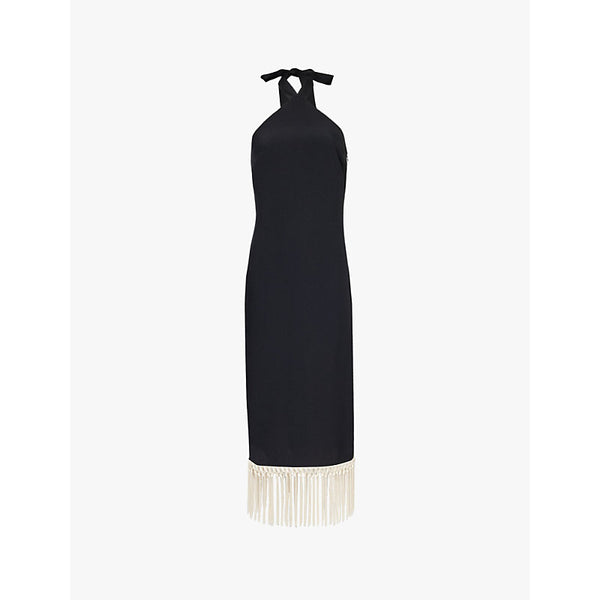 Taller Marmo Nina fringed woven midi dress