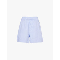  Lmnd Chiara striped cotton shorts