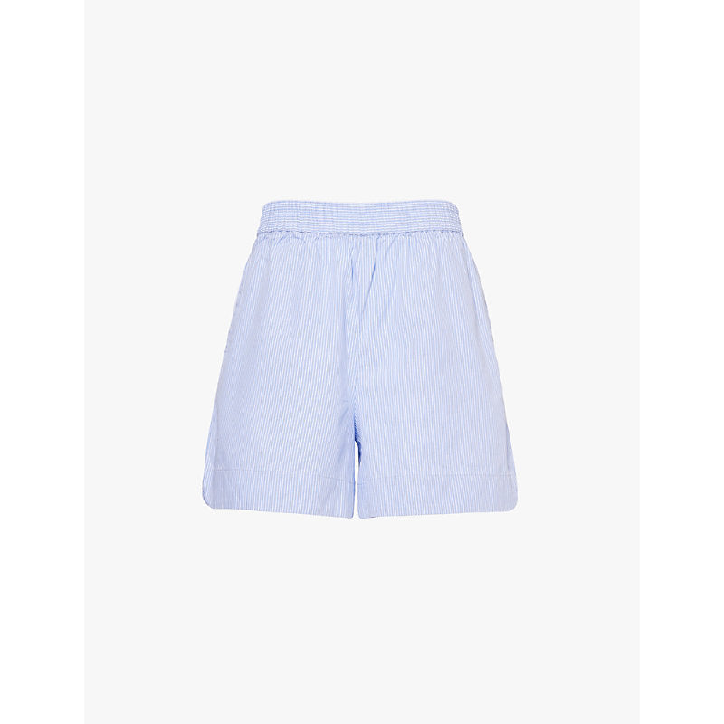  Lmnd Chiara striped cotton shorts