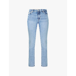  Ag Mari straight-leg high-rise stretch-denim jeans