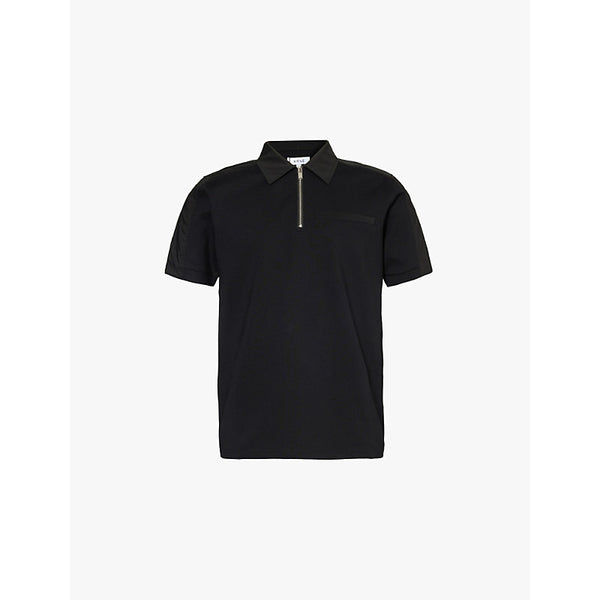  Arne Hybrid half-zip stretch-woven polo shirt