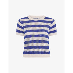  Omnes Lexi striped cotton-knit jumper