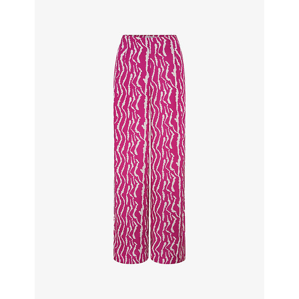  Omnes Lynx graphic-print wide-leg recycled-polyester trousers