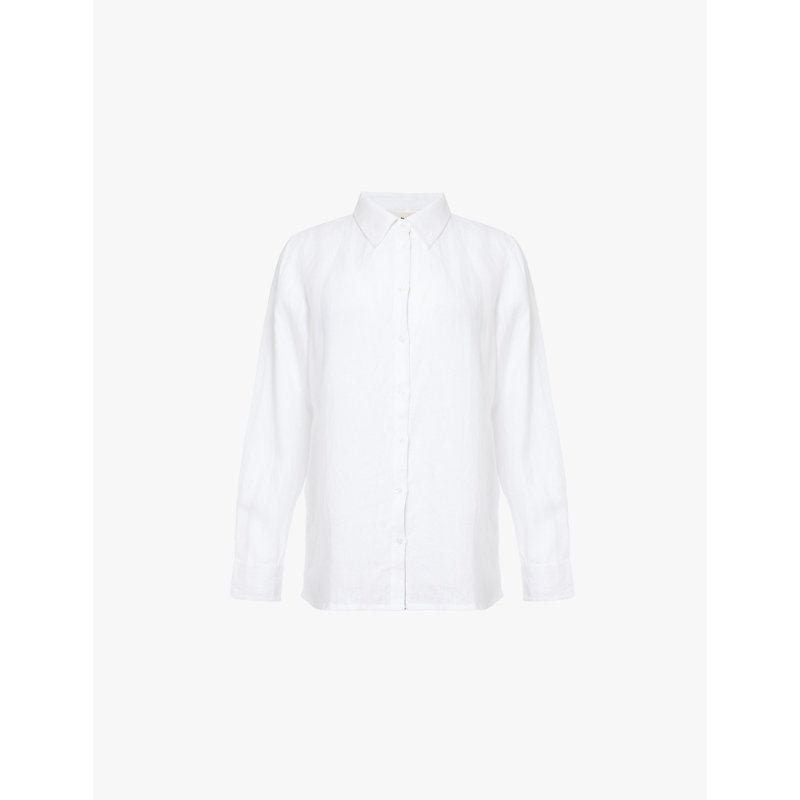  Aspiga Relaxed-fit long-sleeve linen shirt