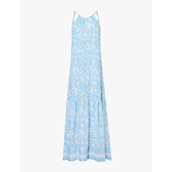  Aspiga Bonnie floral-print organic-cotton maxi dress