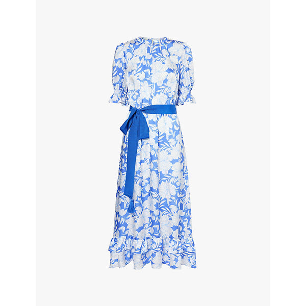 Aspiga Melanie floral-print satin midi dress