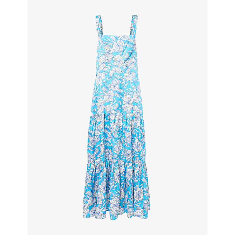  Aspiga Aurelia floral-print satin maxi dress