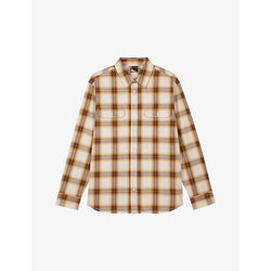  The Kooples Relaxed-fit long-sleeve checked cotton shirt