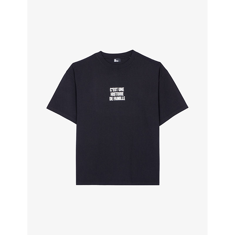  The Kooples Slogan-print relaxed-fit cotton T-shirt